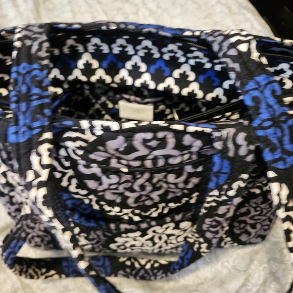 Vera Bradley Blue and Black Patterned Tote